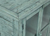 Rocco Blue Accent Cabinet – Small - Rustic style Accent Cabinet in Vintage blue with green and grey undertones Acacia