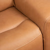 Scott Living Prescott 88.5" Genuine Leather Power Reclining Sofa with Power Headrests - Butternut Brown | Sofa à inclinaison électrique Prescott de Scott Living de 88,5 po en cuir véritable avec appuie-têtes électriques - brun courge musquée