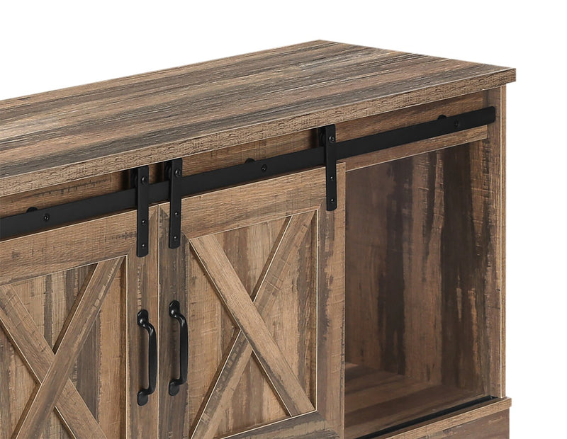 Marston 60\" Modern TV Stand with Storage and Cable Management for TVs up to 65\"- Brown