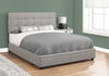 Minka Queen Bed with Storage - Grey - Contemporary style Bed in Grey Medium Density Fibreboard (MDF), Solid Woods