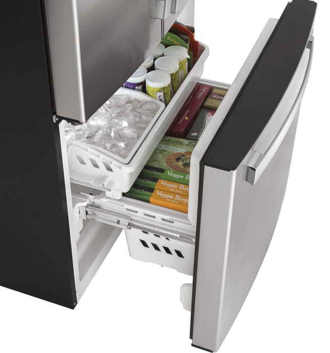 GE 33\" 18.6 Cu. Ft. French-Door Refrigerator - Stainless Steel Fingerprint Resistant  - GWE19JYLFS