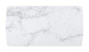Bari Dining Table with Marble-Look Ceramic Top, Metal, Geometric Base, 63"W - White | Table de salle à manger Bari de 63 po (L) avec dessus en céramique d’apparence marbre et base géométrique en métal - blanche