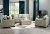 Sawyer Linen-Look Fabric Chair - Light Grey 