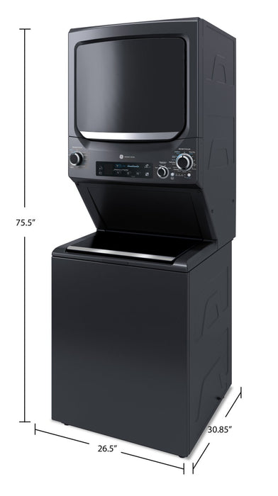 GE Electric Unitized Spacemaker 4.5 Cu. Ft. Washer / 5.9 Cu. Ft. Dryer with WiFi Diamond Gray - GUD57EEMTDG