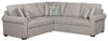 Scott Living Haven 2-Piece Left-Facing Chenille Fabric Sleeper Sectional - Grey | Sofa-lit sectionnel de gauche Haven de Scott Living 2 pièces en tissu de chenille - gris