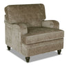 Made in Canada Bellmont 38\" Chenille Fabric Chair with Wood Legs - Toffee Brown