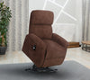 Ruben Chenille Power Lift Reclining Chair - Chocolate 