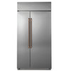 Café 2-Piece Handle Kit for Side-By-Side Refrigerator in Brushed Copper - CXSS2H2PMCU 