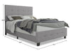 Page Full Bed - Grey - Contemporary style Bed in Grey Medium Density Fibreboard (MDF)