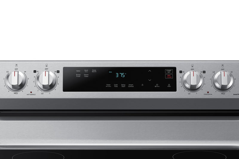 Samsung 6.3 Cu. Ft. Smart Electric Free Standing Range with Steam Clean - Stainless Steel - NE63A6111SS/AC