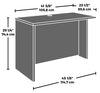 Affirm 45.16" Commercial Grade Office Desk Return - Hudson Elm|Retour pour bureau Affirm de 45,16 po de qualité commerciale - orme Hudson