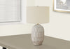 24" Cream Textured Resin Table Lamp|Lampe de table de 24 po en résine texturée crème