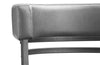 Mila Counter-Height Stool with Swivel Seat & Vegan Leather Fabric, 25"H, Metal - Grey | Tabouret 25 po bar Mila en tissu de cuir végétalien et en métal avec siège pivotant - gris
