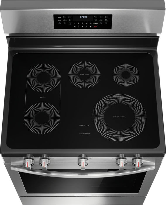Frigidaire Gallery 5.3 Cu. Ft. Electric Range With Total Convection and Air Fry - Smudge-Proof® Stainless Steel - GCRE306CBF