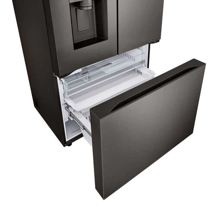 LG 36\" 26 Cu. Ft. French-Door Counter-Depth MAX™ Refrigerator - Smudge Proof Black Stainless Steel - LRYXC2606D
