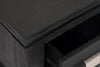 Bronx Chairside Table - Charcoal - Contemporary style End Table in Charcoal Metal