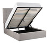 Jace Storage Full Bed - Taupe - Modern style Bed in Taupe Solid Woods, Medium Density Fibreboard (MDF), Plywood