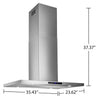 Broan Elite EIT1 Series 36" Island Range Hood - EIT1366SS 