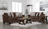 Febe Chenille Condo Sofa - Brown 