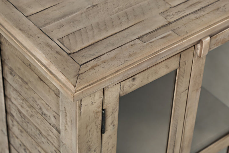 Rocco 32\" 2-Door Accent Cabinet - Natural Wood