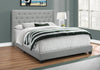 Portia Linen-Look Queen Bed - Grey 