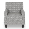 Kylie Linen-Look Fabric Accent Chair - Charcoal Emblem 
