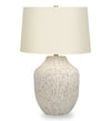 26\" Cream Textured Ceramic Table Lamp