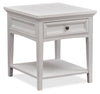 Heron Cove 20" Traditional End Table with Storage and Shelf - White Pine|Table de bout traditionnelle Heron Cove de 20 po avec rangement et tablette - pin blanc