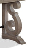 Tinley Park 50" Traditional Sofa Table with Storage - Grey-Brown Pine with Scroll Design Base|Table de salon traditionnelle Tinley Park de 50 po avec rangement - pin gris-brun avec base à volutes