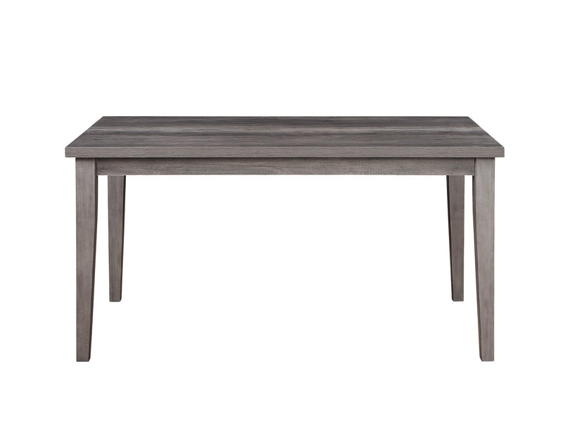 Krew 5pc Dining Set with Table & 4 Chairs, Melamine, 60\"W - Grey