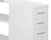 Milo L-Shaped Adjustable Desk - White 