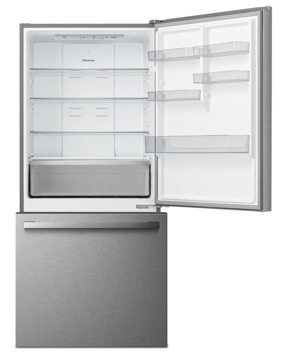 Hisense 31\" 17 Cu. Ft. Bottom-Mount Refrigerator - Titanium - RB17A2CSE