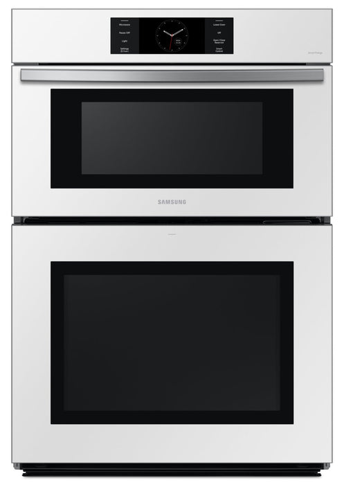 Samsung 30\" 7 Cu. Ft. Electric Micowave Combination Wall Oven - White - NQ70CB700D12AA