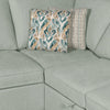Scott Living Haven 2-Piece Right-Facing Chenille Fabric Sleeper Sectional - Seafoam Blue | Sofa-lit sectionnel de droite Haven de Scott Living 2 pièces en tissu de chenille - bleu écume de mer
