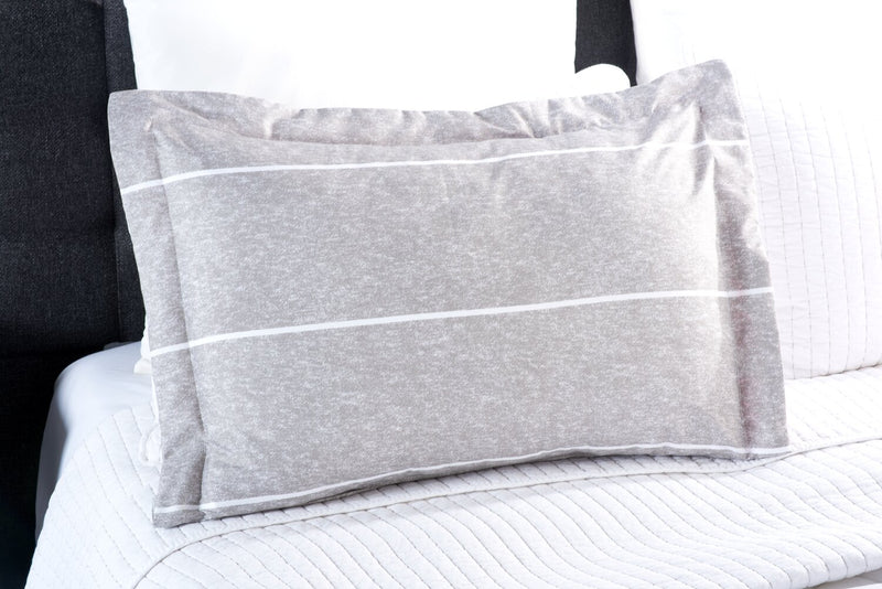 Stripes 3-Piece King Comforter Set - Grey