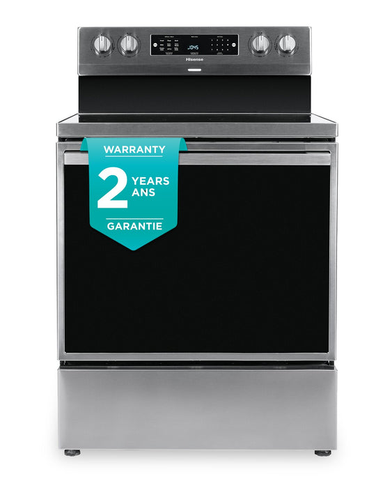 Hisense 5.8 Cu. Ft. Electric Range With Air Fry and European Convection - Stainless Steel - HBE3501CPS