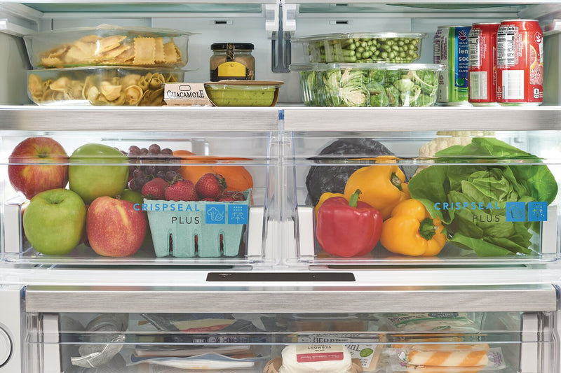 Frigidaire Gallery 36\" 22.6 Cu. Ft. Counter-Depth French-Door Refrigerator - Smudge-Proof® Black Stainless Steel - GRFC2353AD