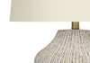 26" Cream Textured Ceramic Table Lamp|Lampe de table de 26 po en céramique texturée crème