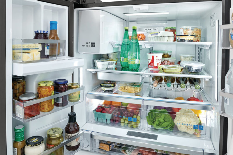 Frigidaire Gallery 36\" 27.8 Cu. Ft. Standard-Depth French-Door Refrigerator - Smudge-Proof® Black Stainless Steel - GRFS2853AD