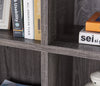 75” Bookcase - Grey  - Contemporary style Bookcase in Grey Medium Density Fibreboard (MDF)