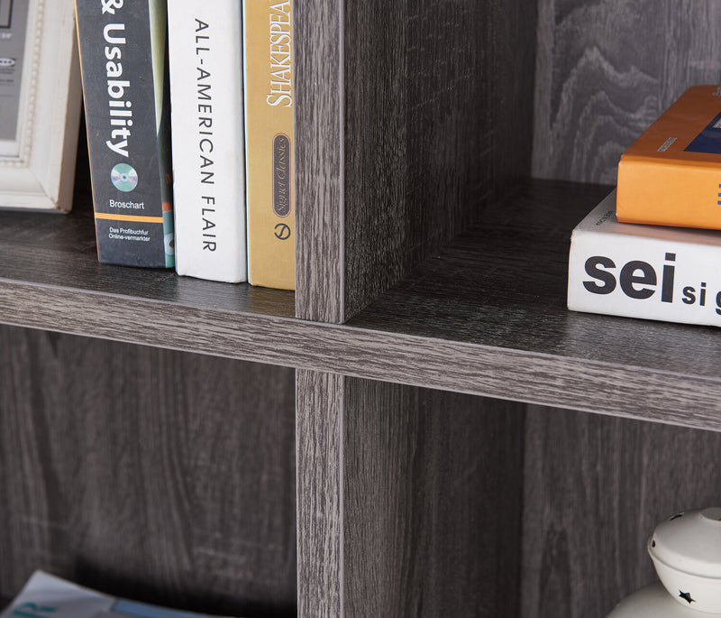 Oscar Owen 36\" Bookcase with Drawer & 6 Shelves - Distressed Grey