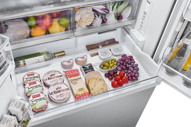 LG 36\" 31 Cu. Ft. French-Door Standard-Depth MAX™ Refrigerator - Smudge Proof Stainless Steel - LRYKS3106S