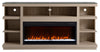 Axel 74\" Modern  Electric Fireplace TV Stand with Storage and Cable Management for TVs up to 85\"- Taupe