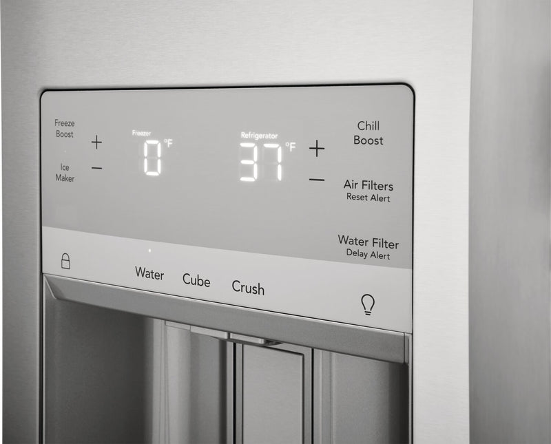 Frigidaire Gallery 36\" 21.5 Cu. Ft. Counter-Depth 4-Door French-Door Refrigerator - Smudge-Proof® Stainless Steel - GRMC2273CF