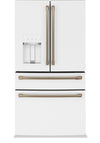 Cafe 36\" 22.3 Cu. Ft. Quad Door Refrigerator - Matte White - CXE22DP4PW2