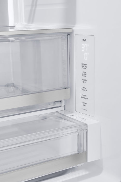 LG 36\" 26 Cu. Ft. French-Door Counter-Depth MAX™ Refrigerator - Smudge Proof Black Stainless Steel - LRYXC2606D