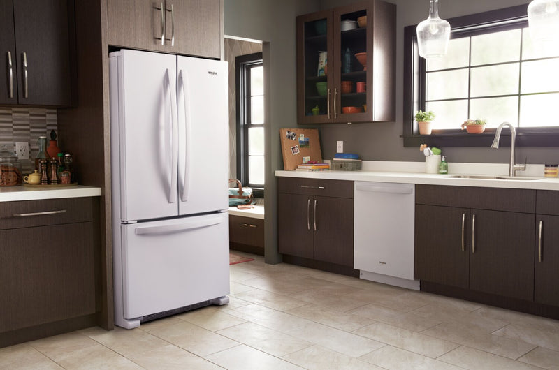 Whirlpool 33\" 22 Cu. Ft. Bottom-Mount Refrigerator - White - WRFF5333PW