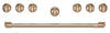 Café Handle and Knob Set for 36" Range in Brushed Bronze - CXPR6HKPTBZ 
