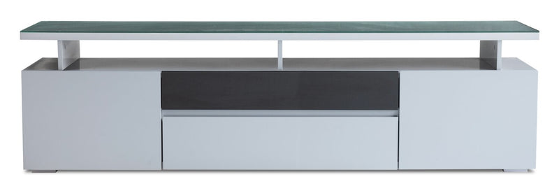 Adam 68\" Modern TV Stand with Storage and Cable Management for TVs up to 75\"- Grey