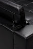Drake Leather-Look Fabric Sleeper Sofa - Black 